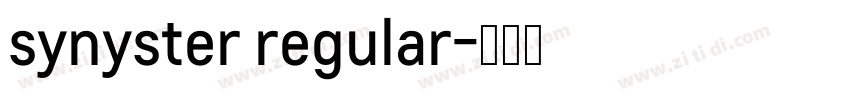 synyster regular字体转换